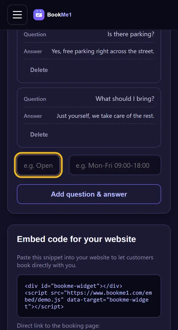 Write a question