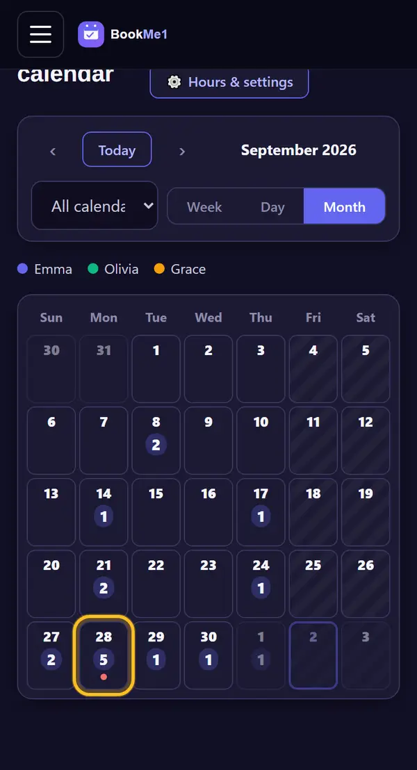 Month view