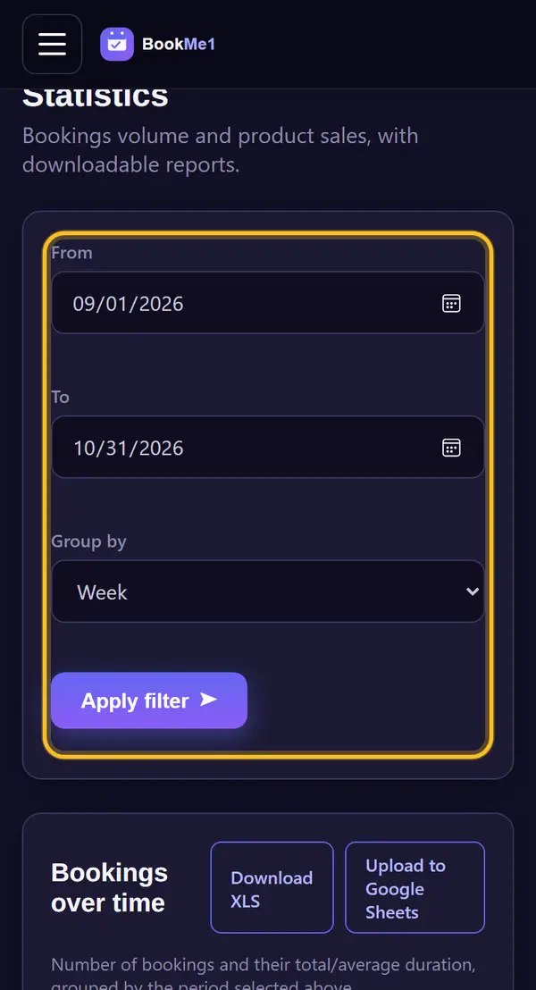 Pick a date range