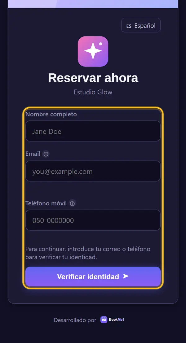 Lo que ve el cliente