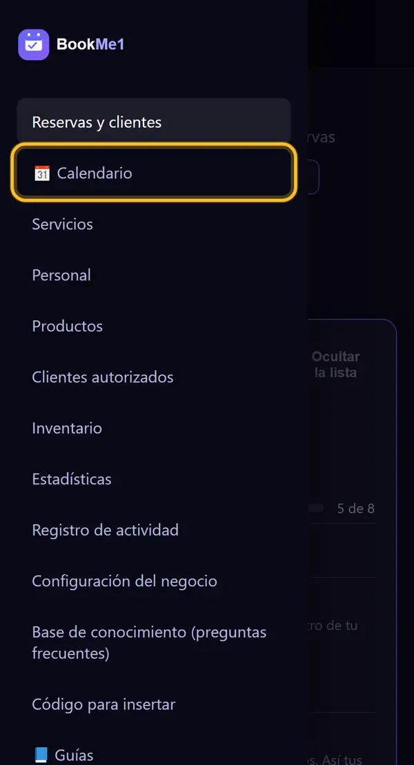 Abre el calendario