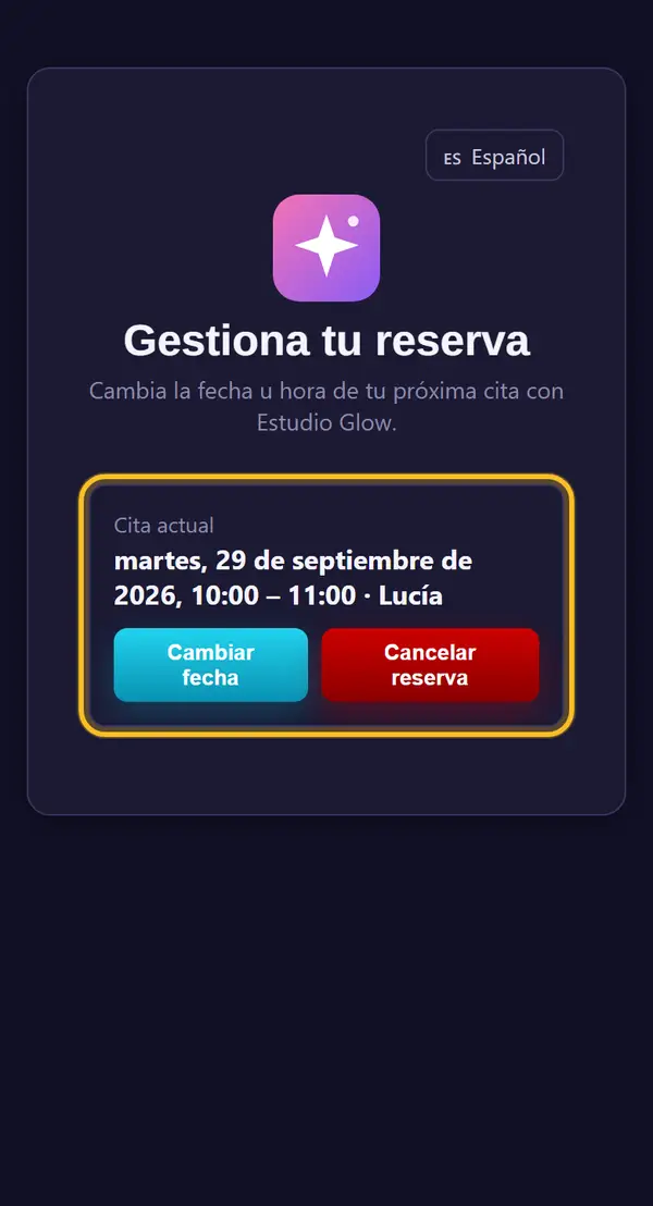 El cliente abre el enlace
