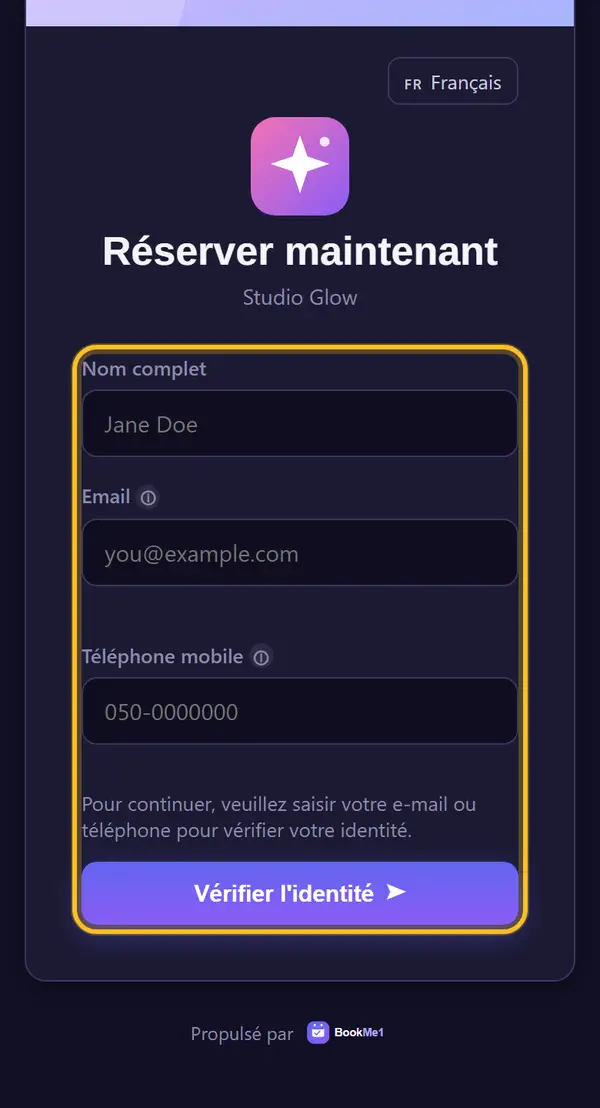 Ce que voit le client