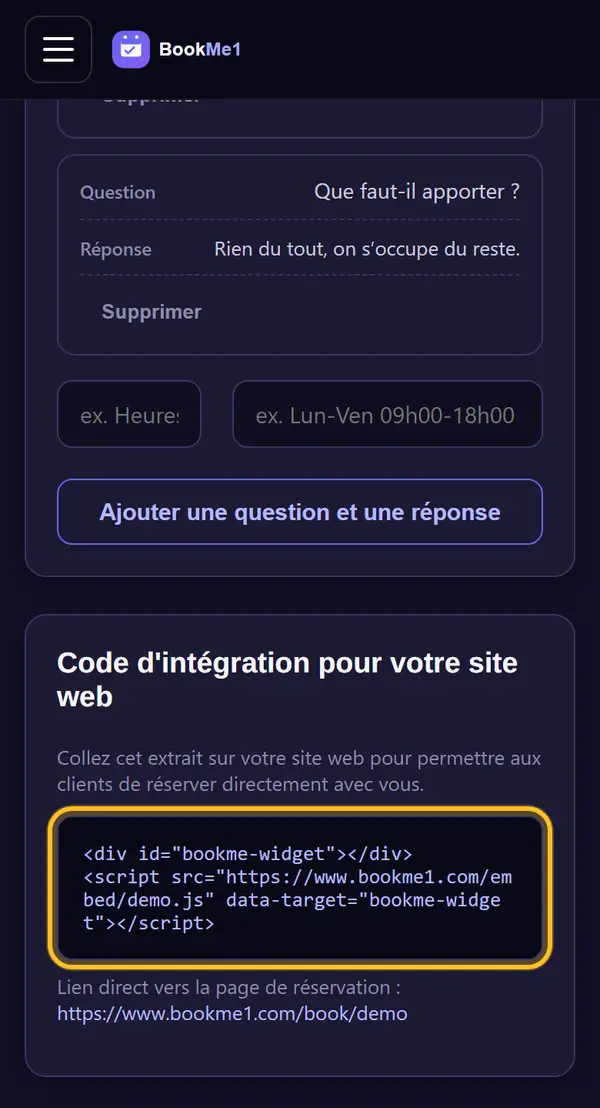 Copier le code