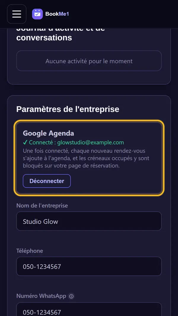 Vérifiez que ça marche