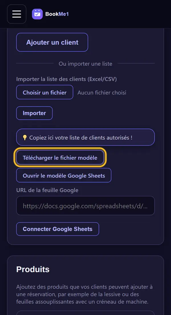 Télécharger le modèle