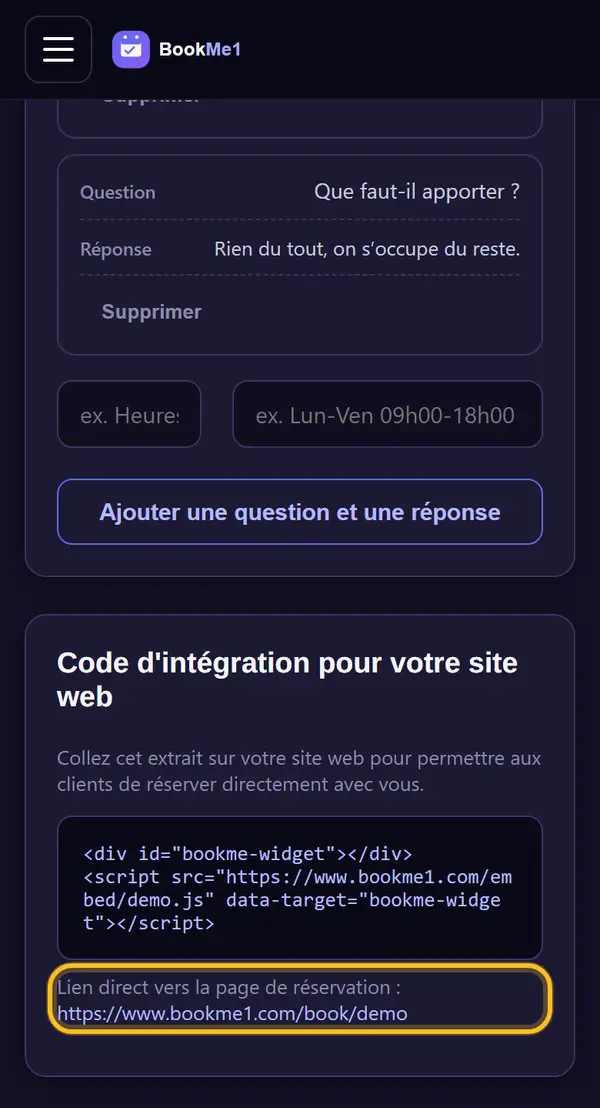 Trouver votre lien