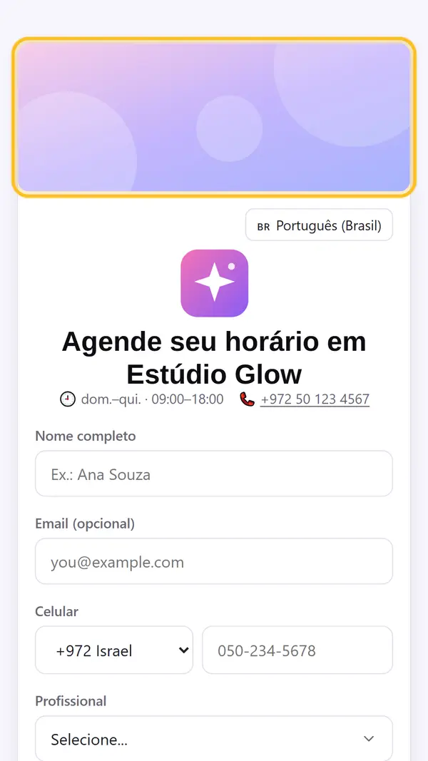 Adicione uma foto de capa
