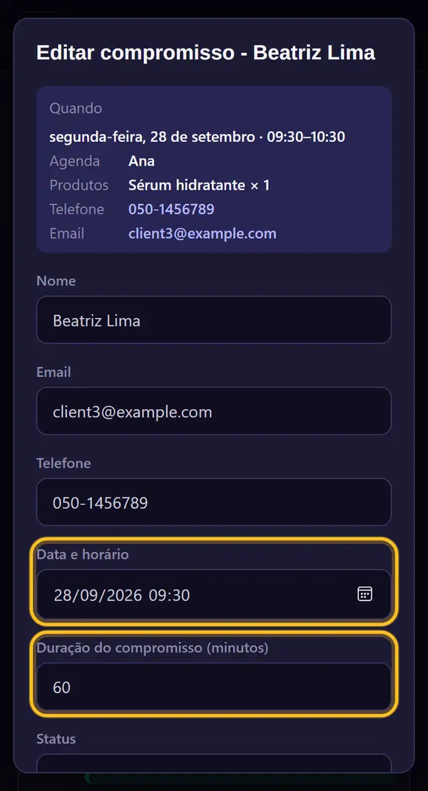 Mude o que precisar