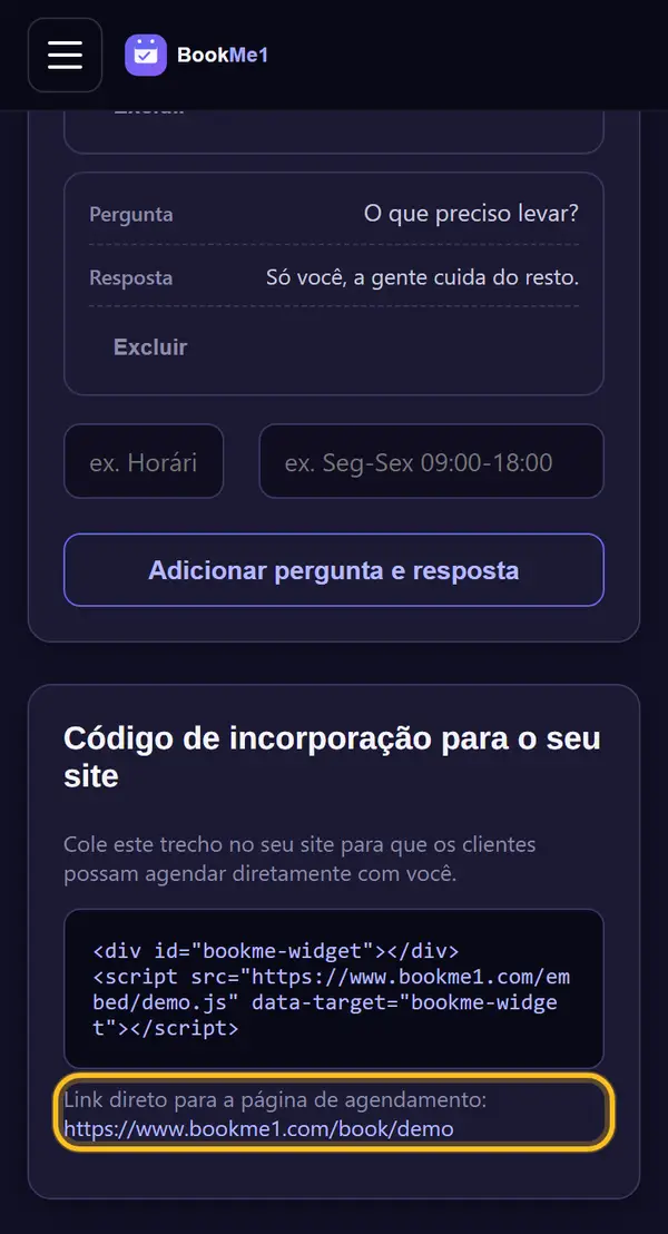 Encontre o seu link